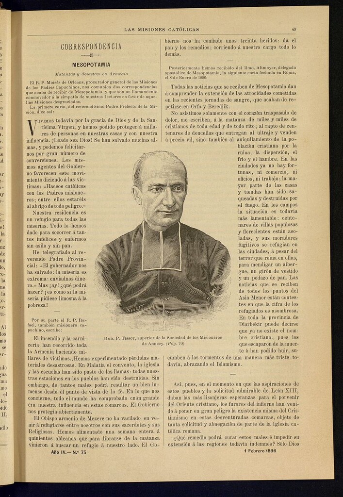 Miniatura de Las Misiones Católicas del 1 de febrero de 1896