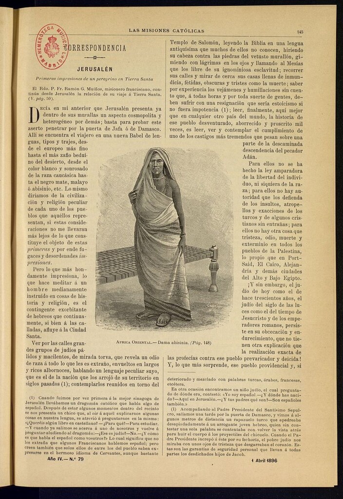 Miniatura de Las Misiones Católicas del 1 de abril de 1896
