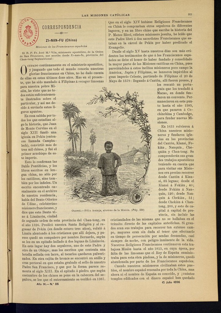Miniatura de Las Misiones Católicas del 15 de julio de 1896