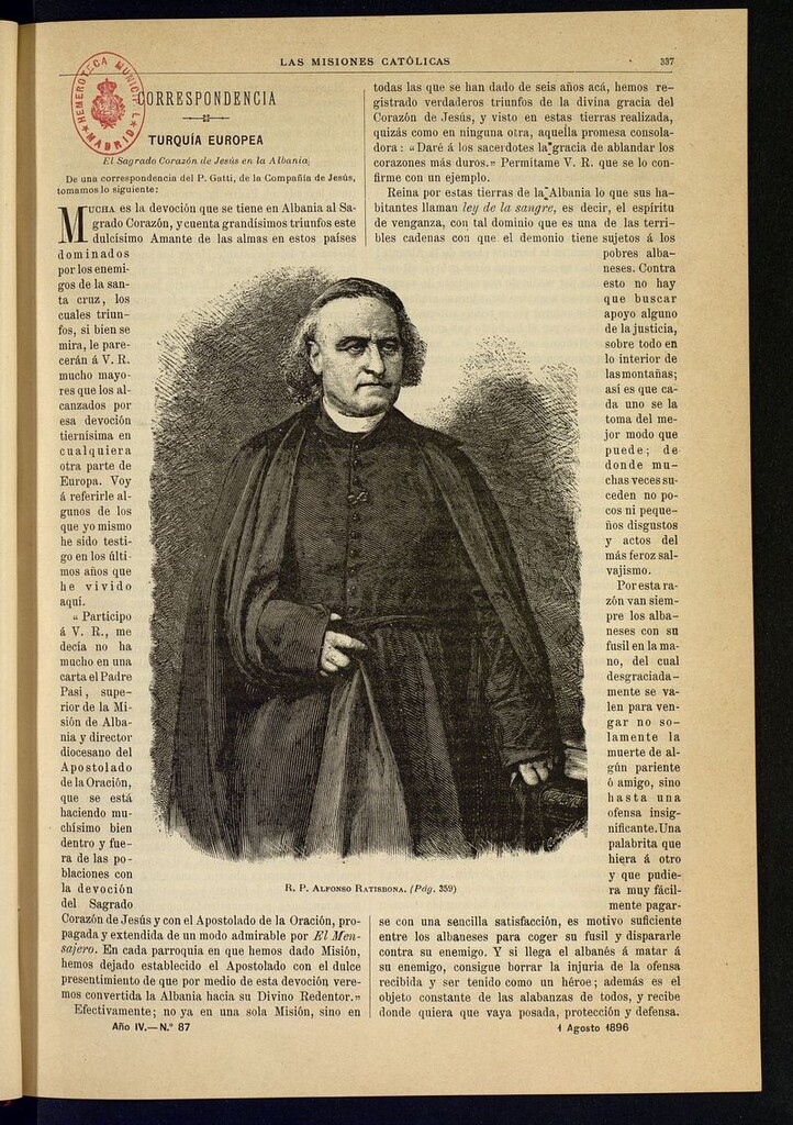 Miniatura de Las Misiones Católicas del 1 de agosto de 1896