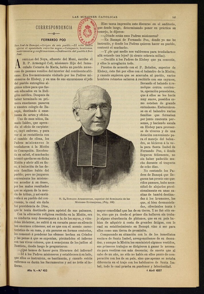 Miniatura de Las Misiones Católicas del 1 de abril de 1897