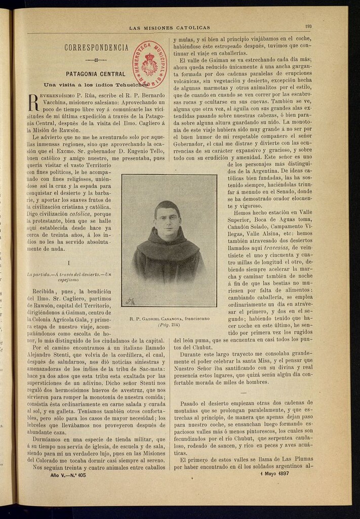 Miniatura de Las Misiones Católicas del 1 de mayo de 1897
