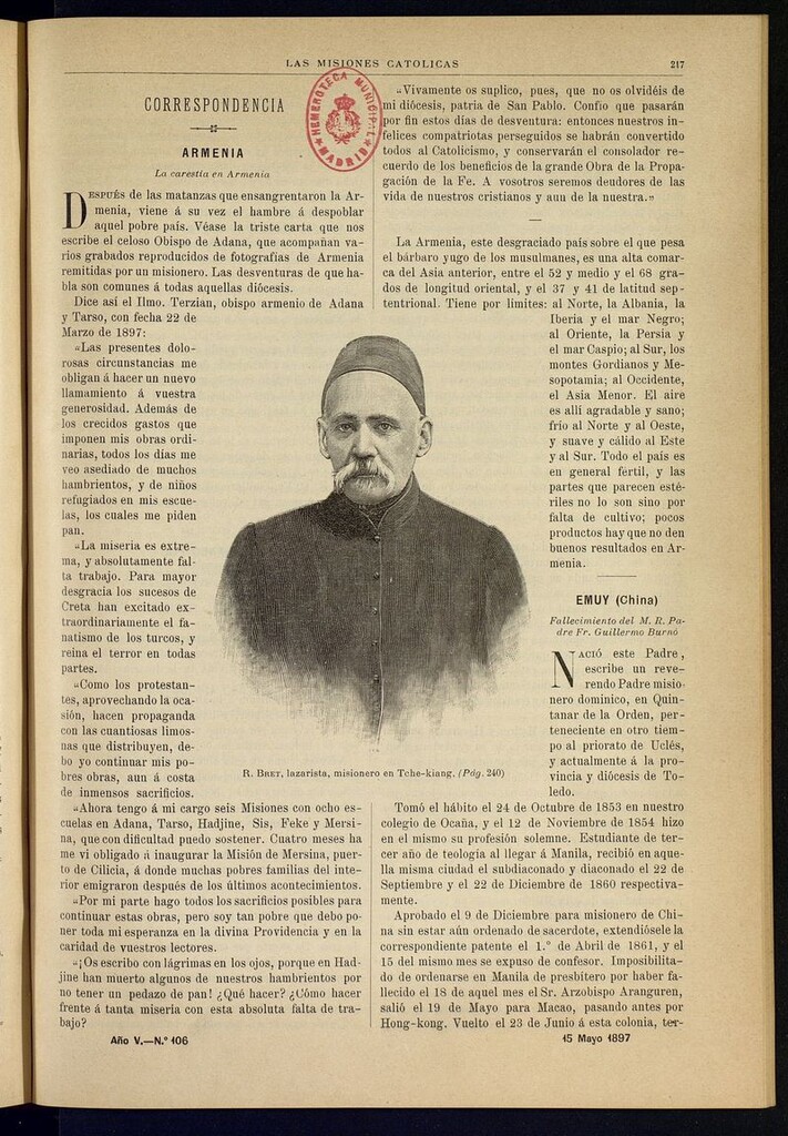 Miniatura de Las Misiones Católicas del 15 de mayo de 1897