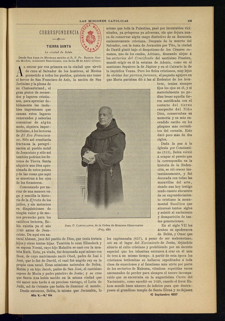 Miniatura de Las Misiones Católicas del 15 de septiembre de 1897