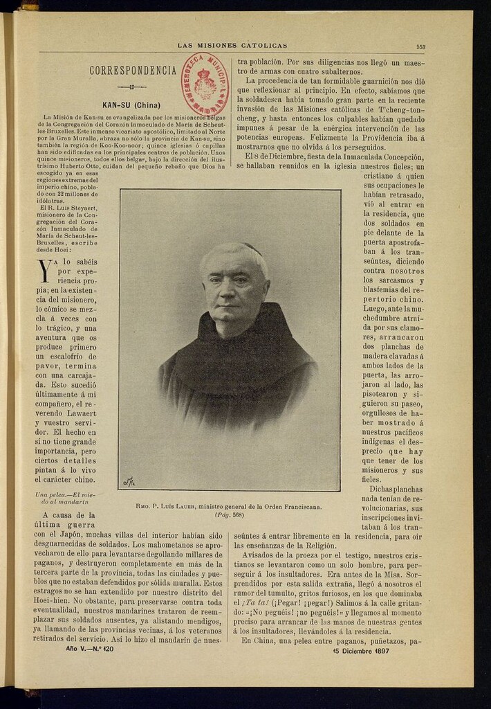 Miniatura de Las Misiones Católicas del 15 de diciembre de 1897