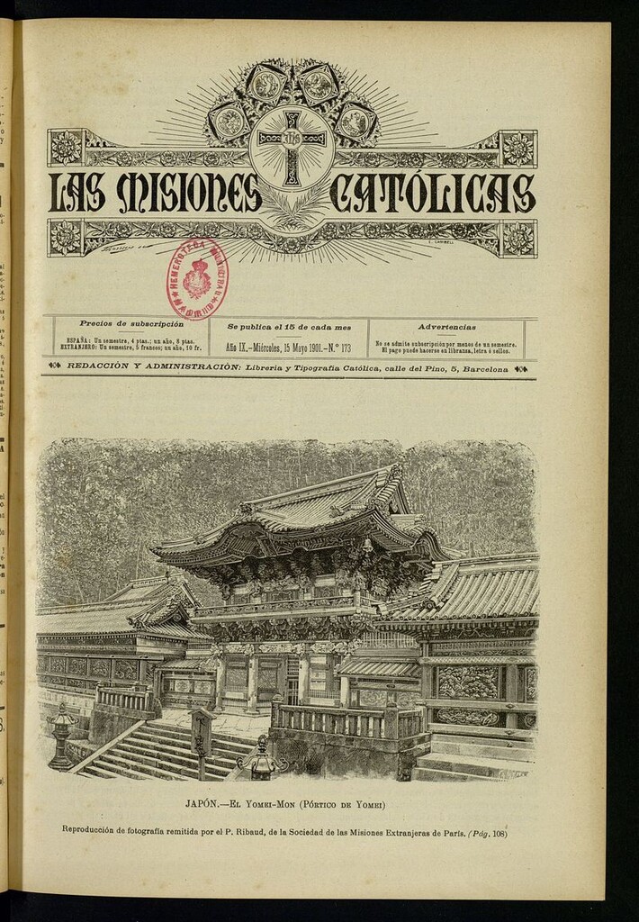 Miniatura de Las Misiones Católicas del 15 de mayo de 1901