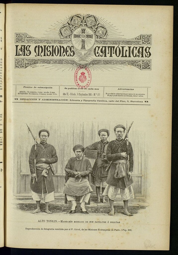 Miniatura de Las Misiones Católicas del 14 de septiembre de 1901