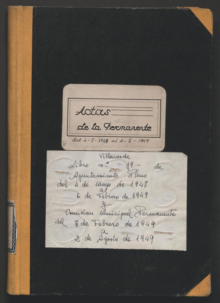 Miniatura de Actas y acuerdos del ayuntamiento de Villaverde de 1948-1949. Libro 19.