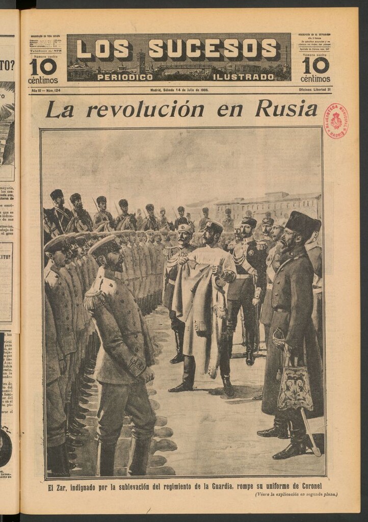 Miniatura de Los Sucesos : periódico ilustrado del 14 de julio de 1906