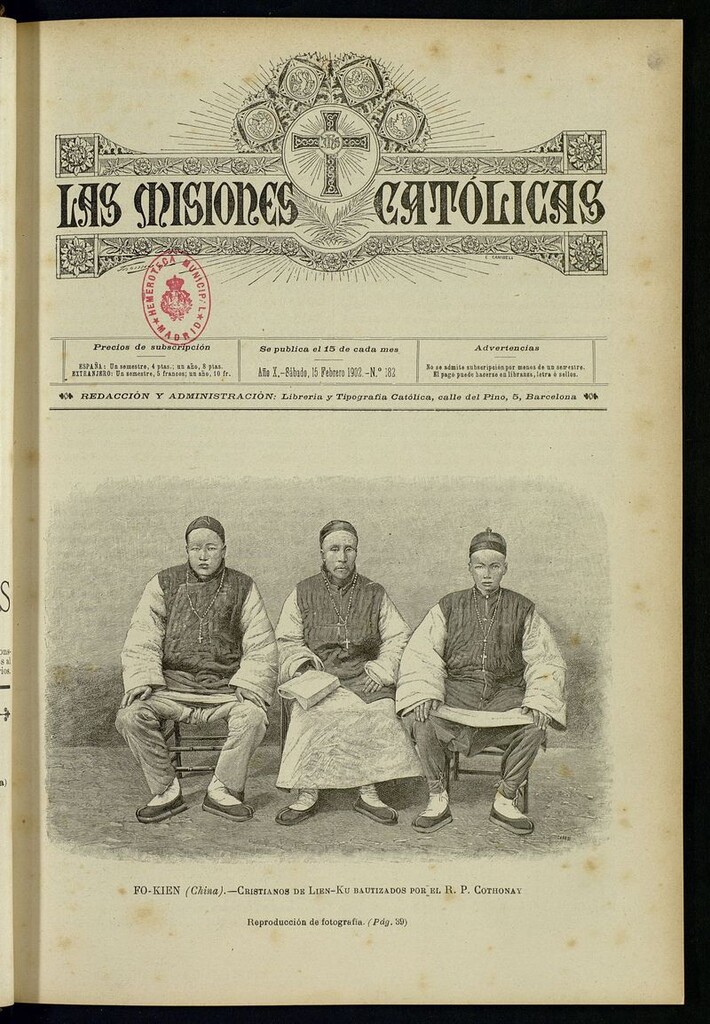 Miniatura de Las Misiones Católicas del 15 de febrero de 1902