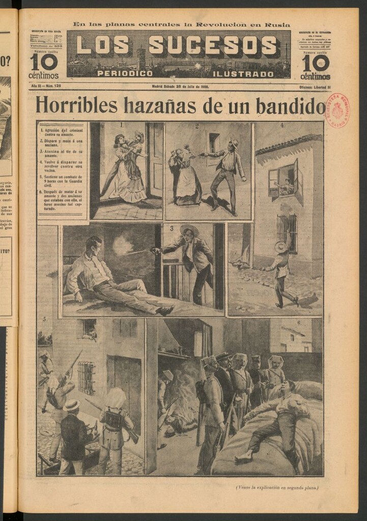 Miniatura de Los Sucesos : periódico ilustrado del 28 de julio de 1906