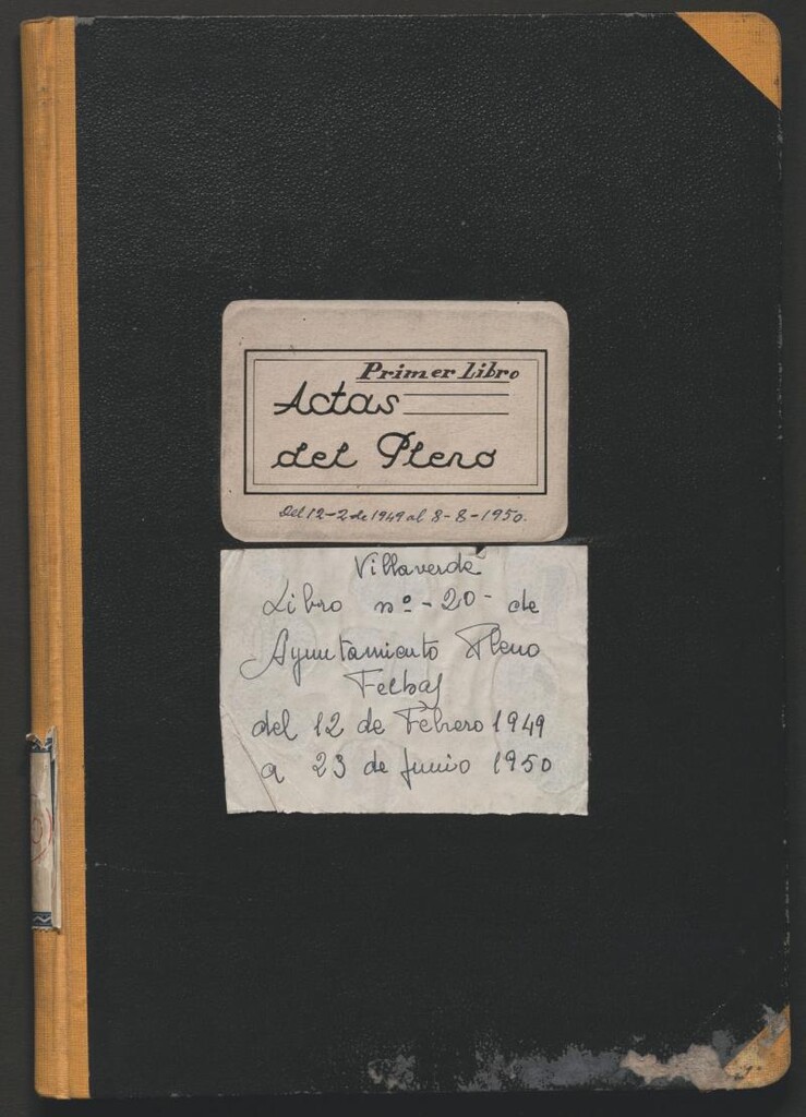 Miniatura de Actas y acuerdos del ayuntamiento de Villaverde de 1949-1950. Libro 20.