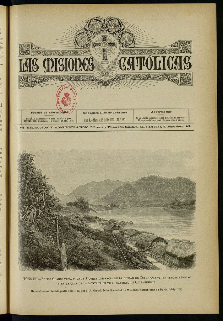 Miniatura de Las Misiones Católicas del 15 de julio de 1902