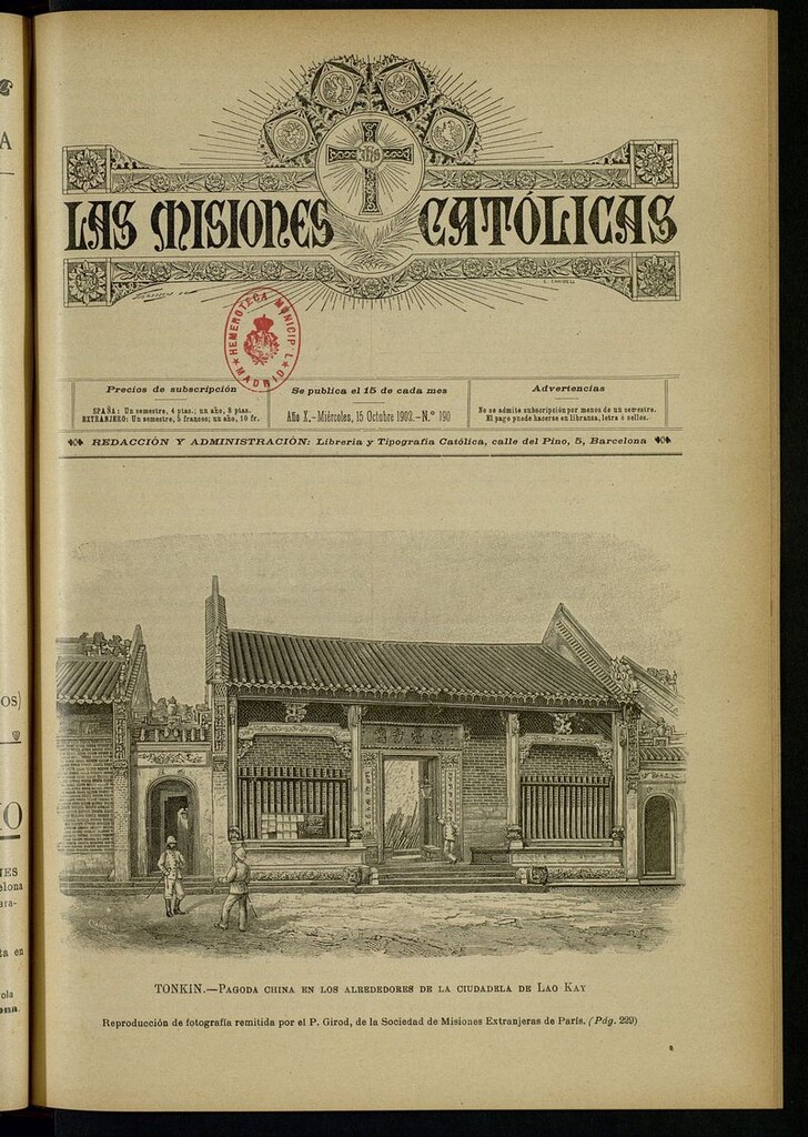 Miniatura de Las Misiones Católicas del 15 de octubre de 1902
