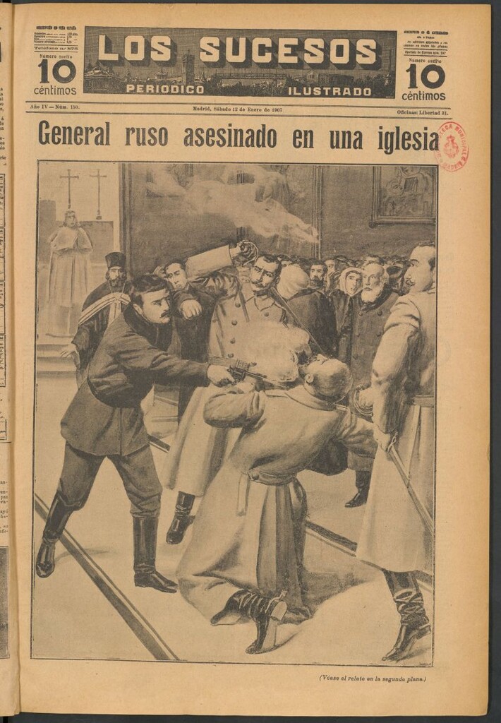 Miniatura de Los Sucesos : periódico ilustrado del 12 de enero de 1907