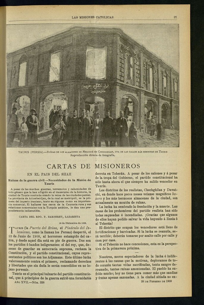 Miniatura de Las Misiones Católicas del 28 de febrero de 1909