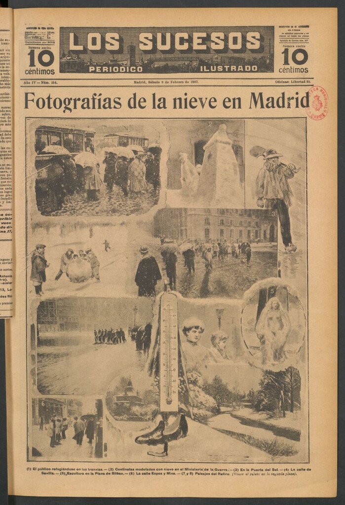 Miniatura de Los Sucesos : periódico ilustrado del 9 de febrero de 1907