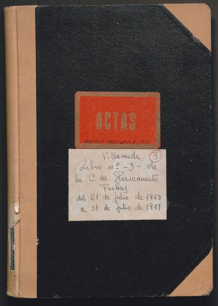 Miniatura de Actas y acuerdos del ayuntamiento de Villaverde de 1950-1951. Libro 3.