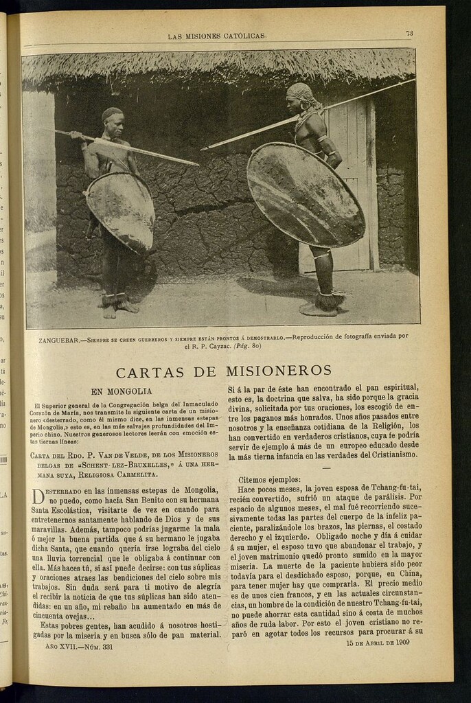Miniatura de Las Misiones Católicas del 15 de abril de 1909