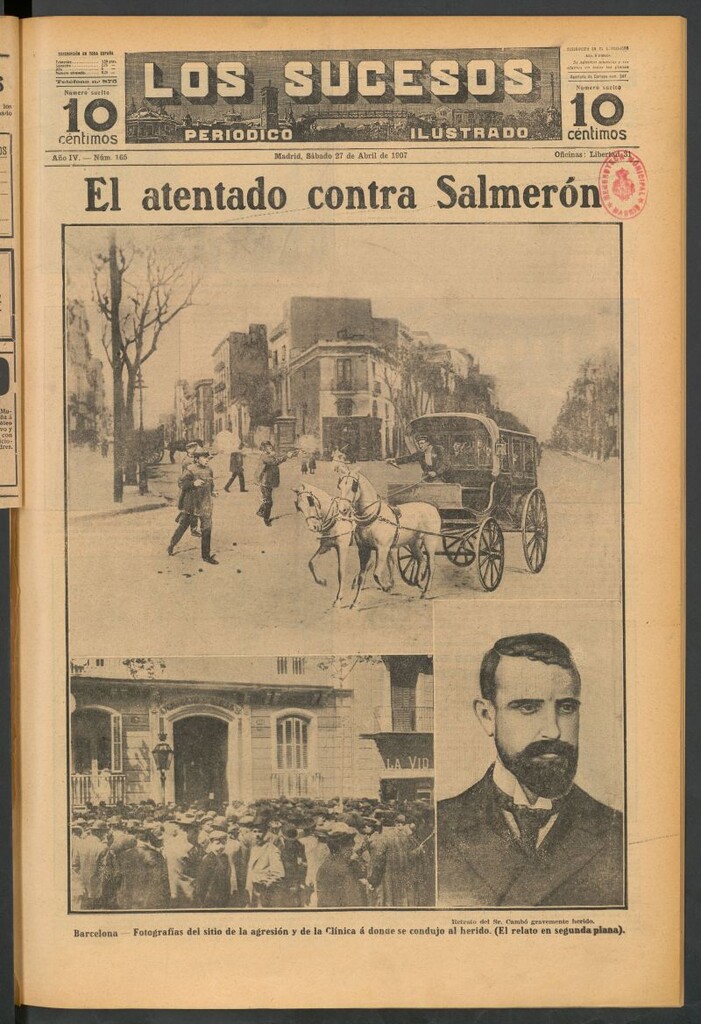 Miniatura de Los Sucesos : periódico ilustrado del 27 de abril de 1907