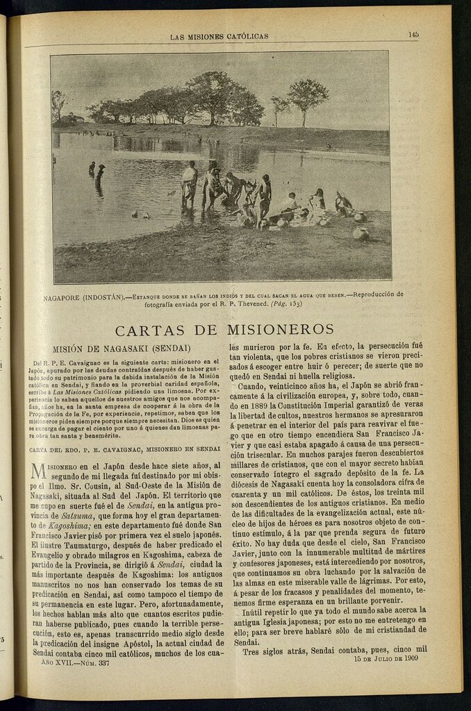 Miniatura de Las Misiones Católicas del 15 de julio de 1909