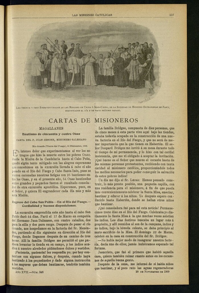 Miniatura de Las Misiones Católicas del 30 de noviembre de 1909