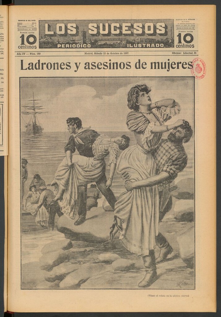 Miniatura de Los Sucesos : periódico ilustrado del 12 de octubre de 1907