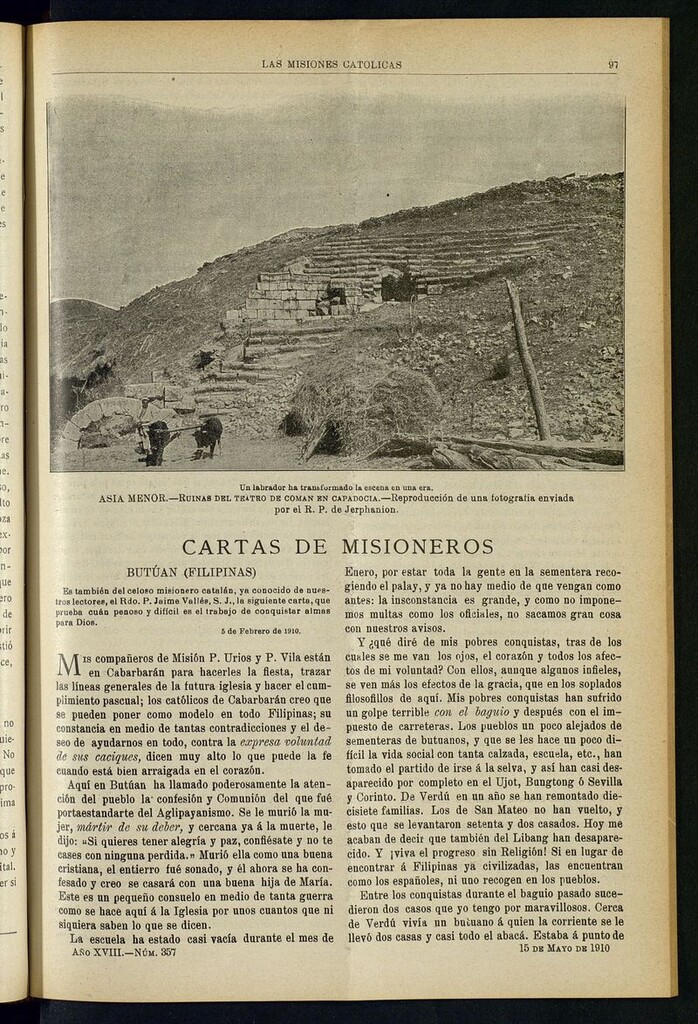 Miniatura de Las Misiones Católicas del 15 de mayo de 1910