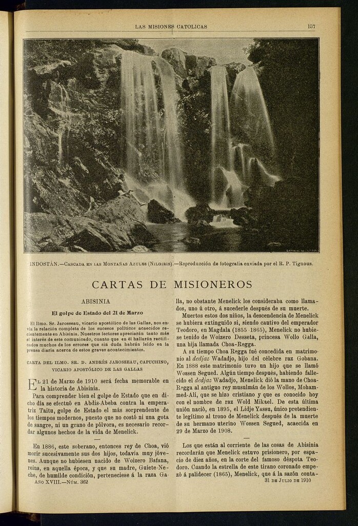 Miniatura de Las Misiones Católicas del 31 de julio de 1910