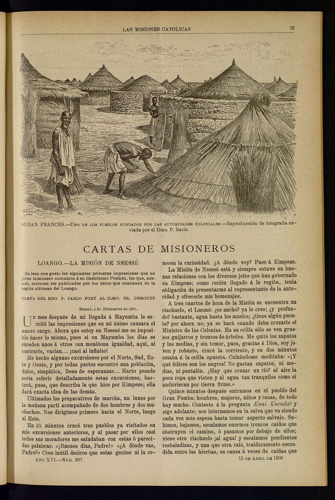 Miniatura de Las Misiones Católicas del 15 de abril de 1908