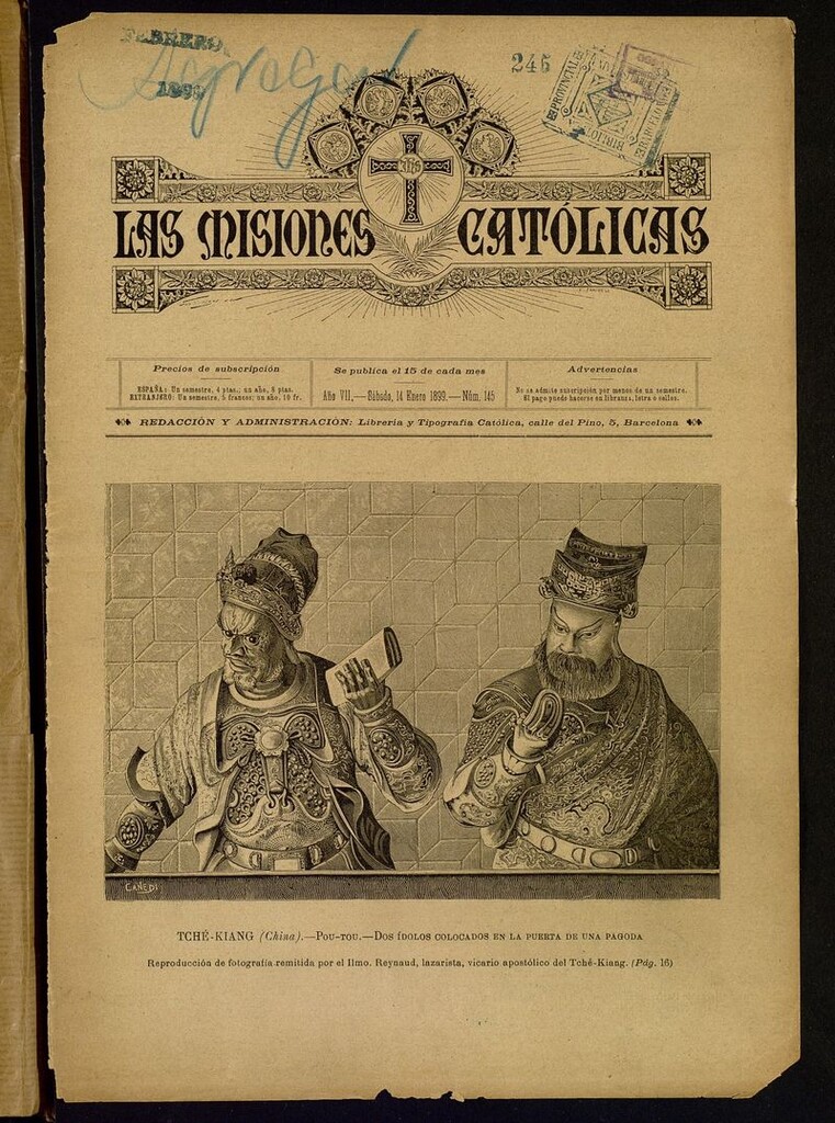 Miniatura de Las Misiones Católicas del 14 de enero de 1899