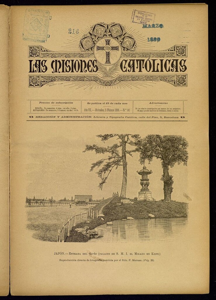 Miniatura de Las Misiones Católicas del 15 de febrero de 1899