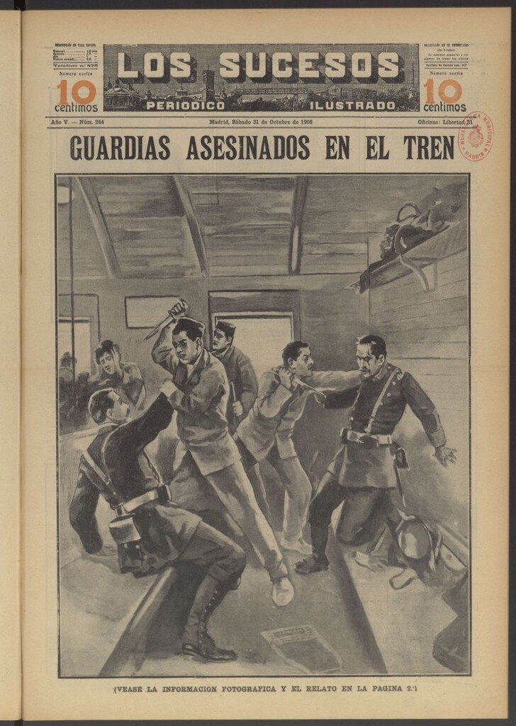 Miniatura de Los Sucesos : periódico ilustrado del 31 de octubre de 1908