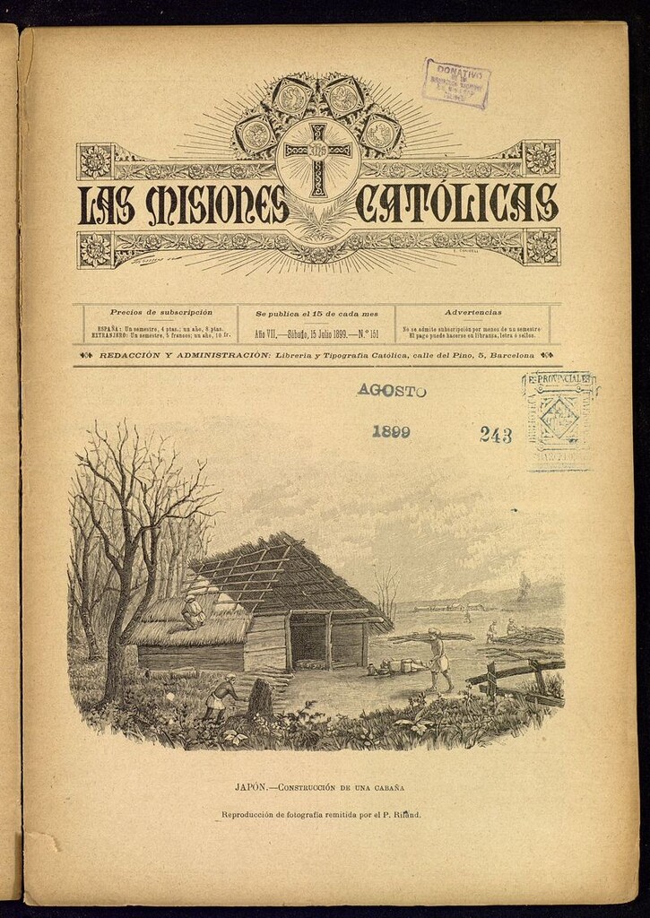 Miniatura de Las Misiones Católicas del 15 de julio de 1899