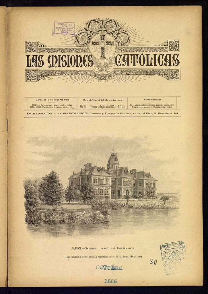 Miniatura de Las Misiones Católicas del 15 de septiembre de 1899