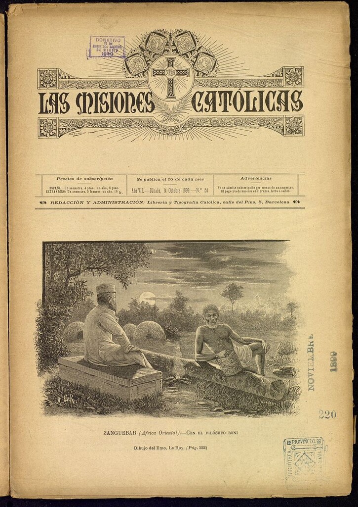 Miniatura de Las Misiones Católicas del 14 de octubre de 1899