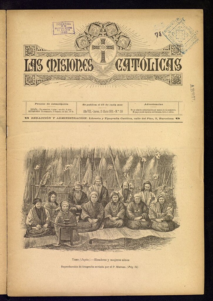 Miniatura de Las Misiones Católicas del 15 de marzo de 1900