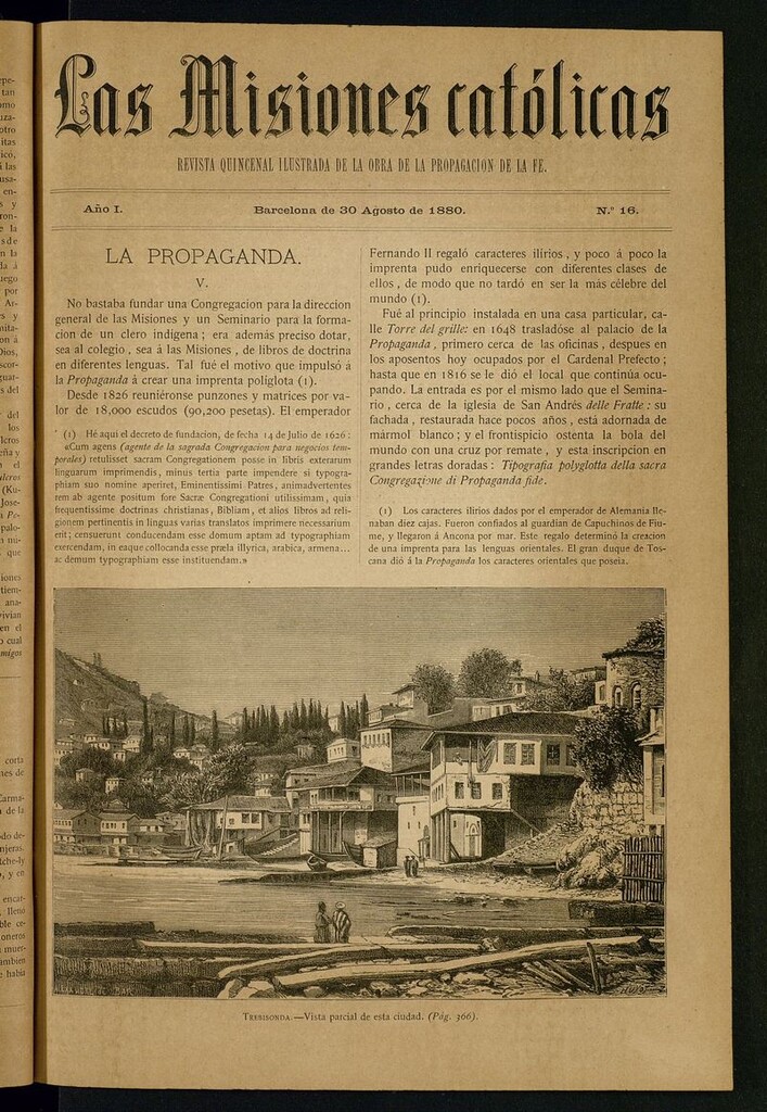 Miniatura de Las Misiones Católicas del 30 de agosto de 1880