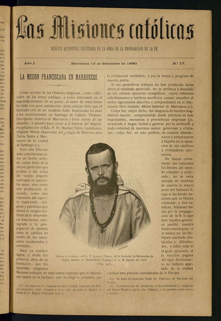 Miniatura de Las Misiones Católicas del 15 de septiembre de 1880