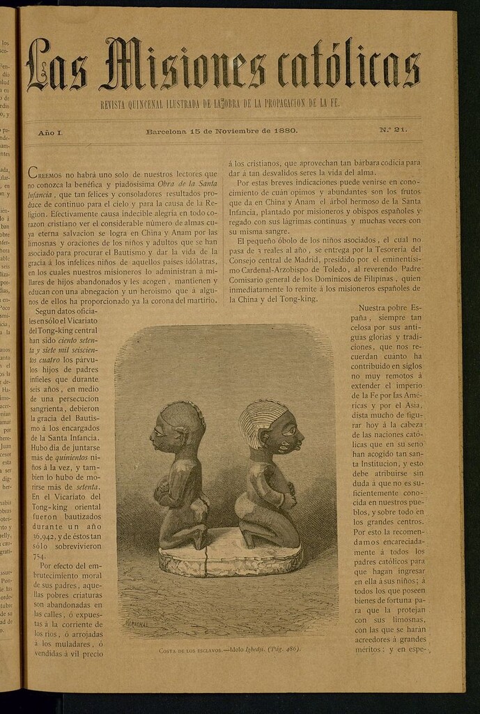 Miniatura de Las Misiones Católicas del 15 de noviembre de 1880