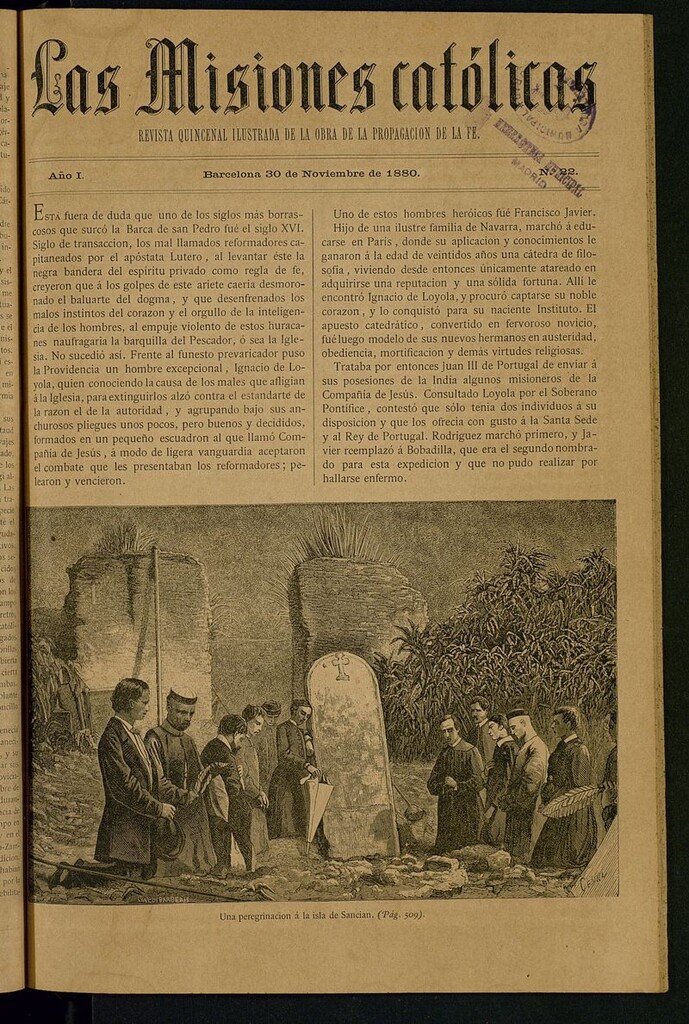Miniatura de Las Misiones Católicas del 30 de noviembre de 1880
