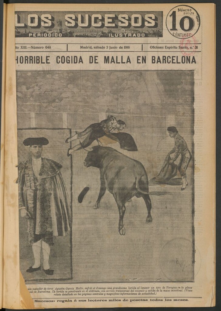 Miniatura de Los Sucesos : periódico ilustrado del 3 de junio de 1916