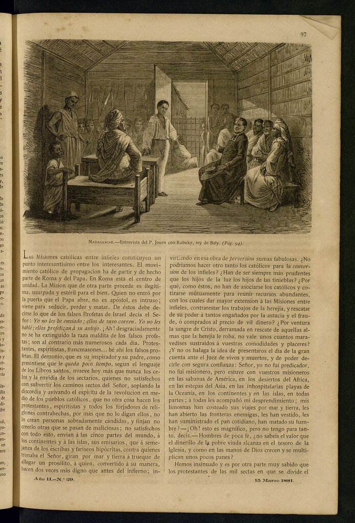 Miniatura de Las Misiones Católicas del 15 de marzo de 1881