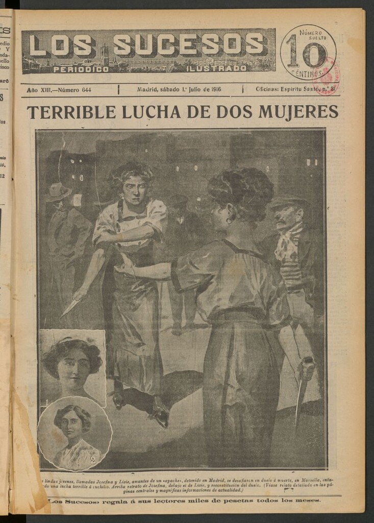 Miniatura de Los Sucesos : periódico ilustrado del 1 de julio de 1916