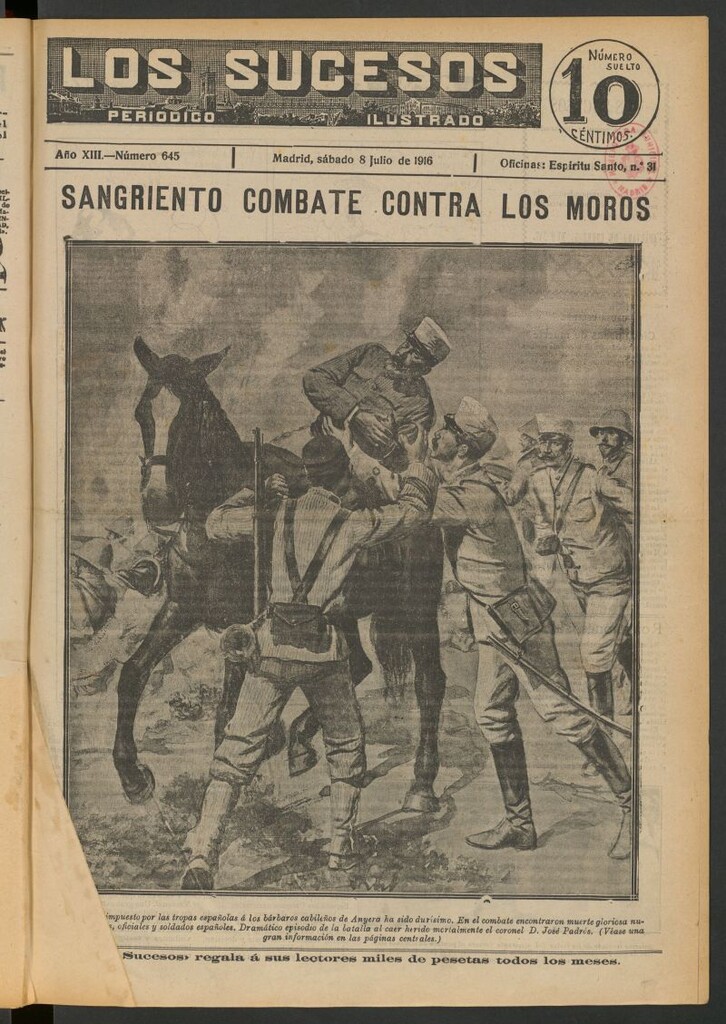Miniatura de Los Sucesos : periódico ilustrado del 8 de julio de 1916