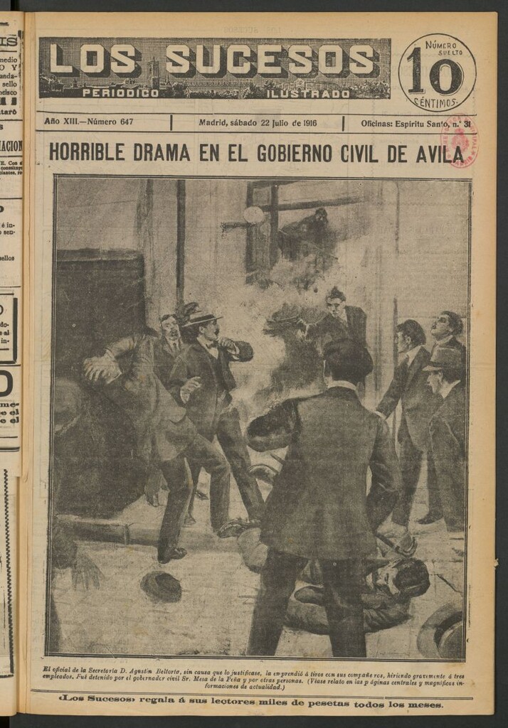 Miniatura de Los Sucesos : periódico ilustrado del 22 de julio de 1916