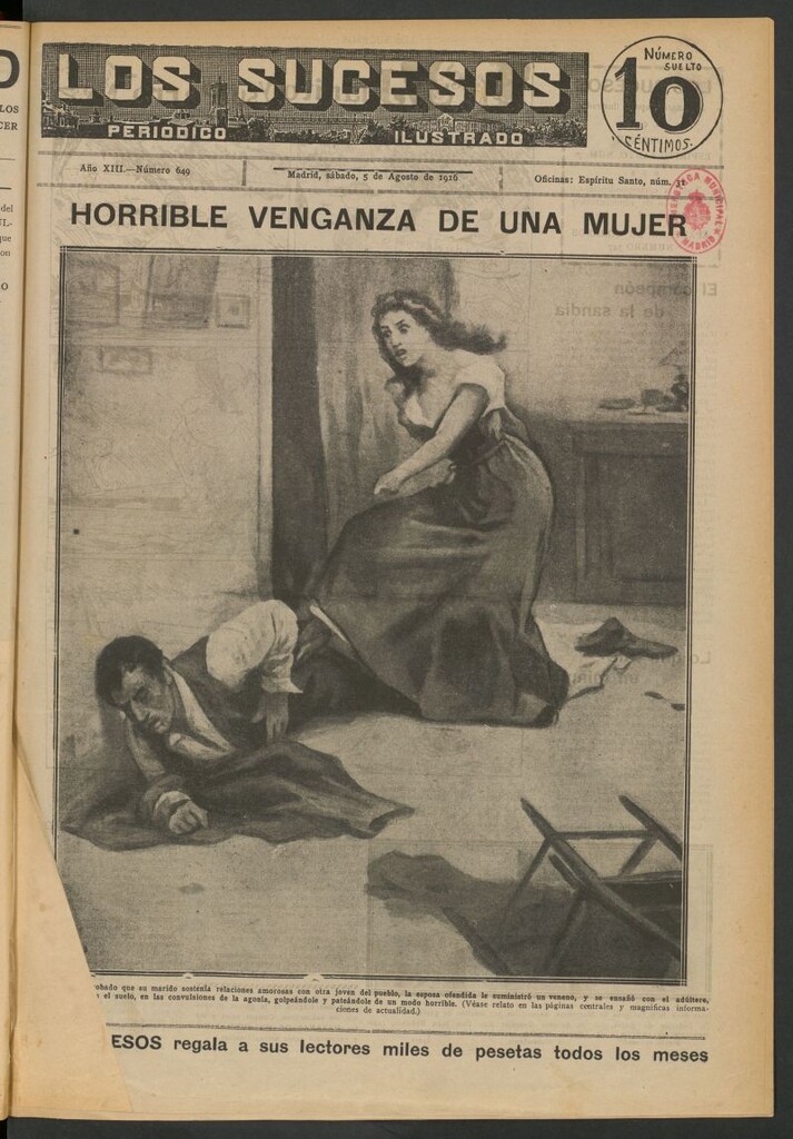 Miniatura de Los Sucesos : periódico ilustrado del 5 de agosto de 1916