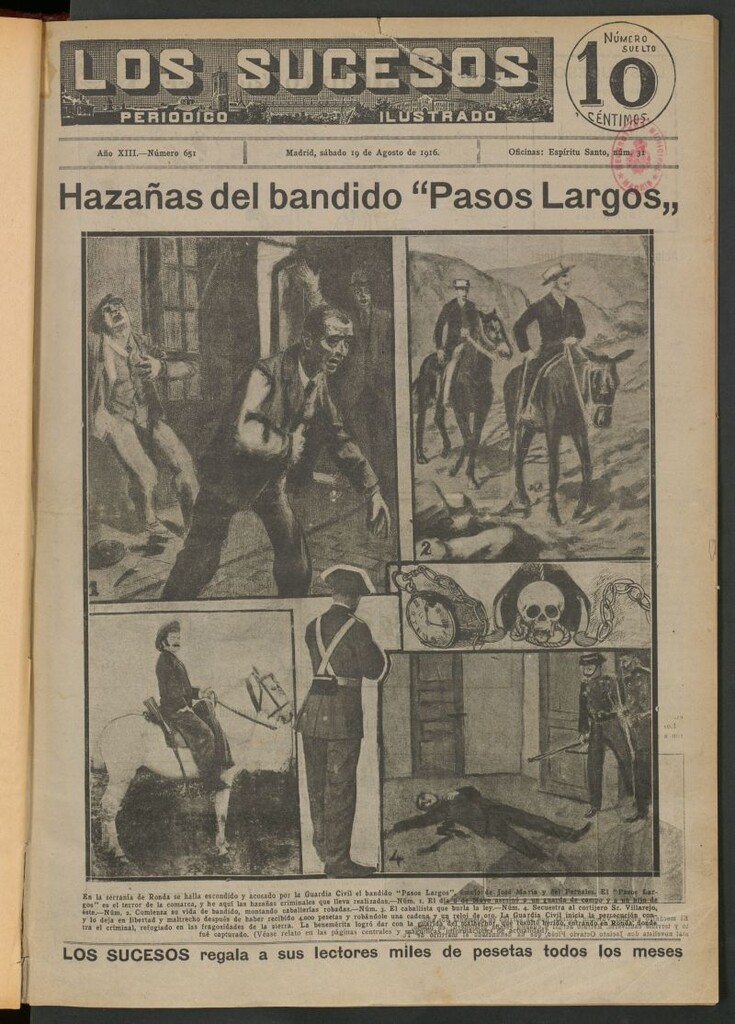 Miniatura de Los Sucesos : periódico ilustrado del 19 de agosto de 1916