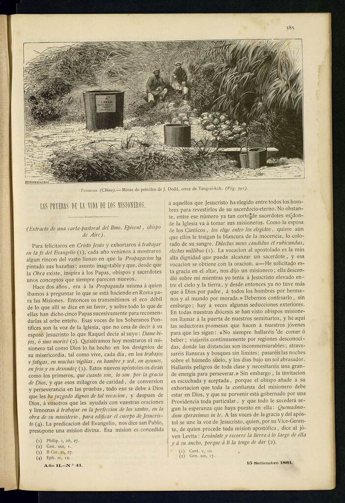 Miniatura de Las Misiones Católicas del 15 de septiembre de 1881