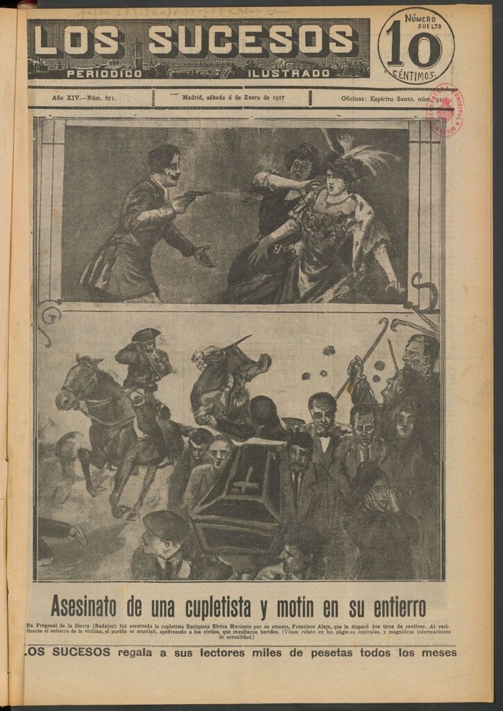 Miniatura de Los Sucesos : periódico ilustrado del 6 de enero de 1917